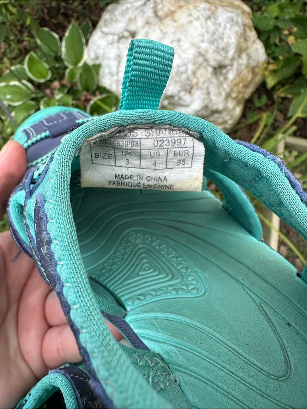 Kids Navy and Teal Water Shoes with Protective Toe